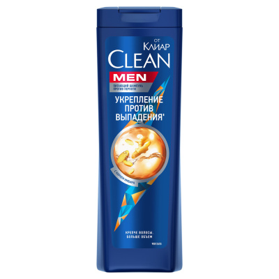 Шампунь мужской CLEAN от КЛИАР Питающий против перхоти, 365мл