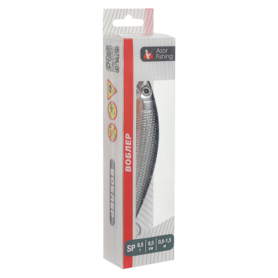 Воблер "Фэт Минноу" тм AZOR FISHING, SS, 8,5 гр, 95мм, 0,5-1,5м, 5 цветов