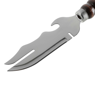 Нож шампурный  с деревянной ручкой "ШАР"малый. тм GRILLBOOM, 270(150)х45х2,5мм