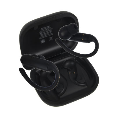 Наушники беспроводные TWS BY SportBuds, внутриканальные, 30/300 мАч, с дужками, BT5.3, чёрный