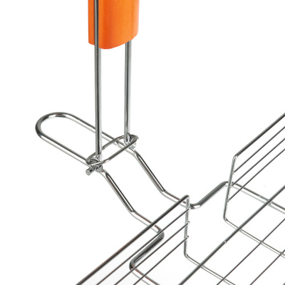Решётка гриль хром со съёмной ручкой тм GRILLBOOM, 57x30x24, глубина 5см, хромированная сталь