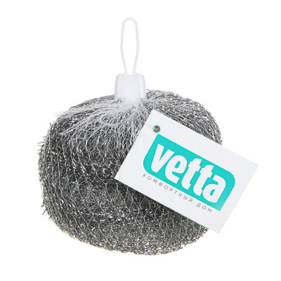 Губки для мытья посуды тм VETTA, 3шт, металл 15г