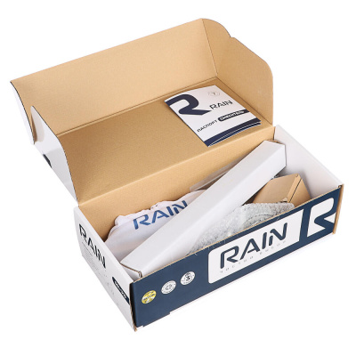 RAIN Смеситель для ванны Нефрит, прямой излив 35см, керам. кран-буксы 1/2, душ. набор, латунь, хром