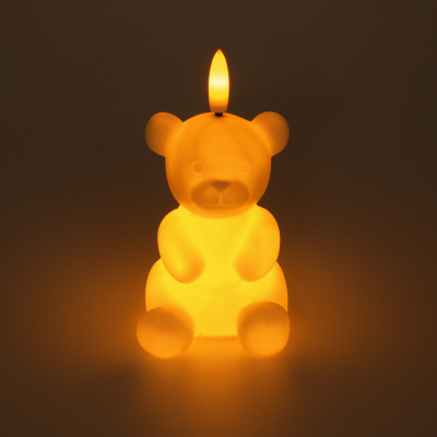 Светильник LED декоративный "Мишка", 6x7x11 см, 3хLR44, пластик
