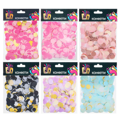 Конфетти тм Fntastic, 30 г, фольга, 6 видов
