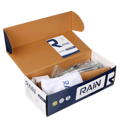 RAIN Смеситель для ванны Венера, круглый излив 35см, керам. кран-буксы 1/2, душ. набор, латунь, хром