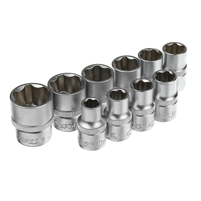 ЕРМАК Набор профессионального инструмента, 12 предм., 1/2" (головки, удлинитель и трещотка)