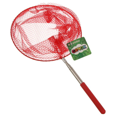 Сачок телескопический, ИГРОЛЕНД, 20х80см, сталь, полиэстер, PE