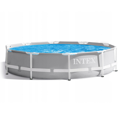 INTEX Бассейн каркасный призм. (фильтр-насос,лестница,подложка,тент), 4,27м x 1,07см, 26720NP