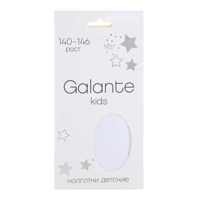 GALANTE Колготки детские, 85% полиамид, 15% эластан, 140-146, цвет белый