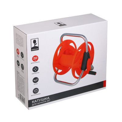 INBLOOM Катушка для шланга 1/2", 20м, PVC, металл