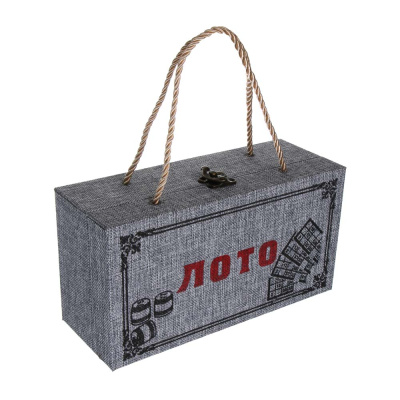 LDGames Лото в подарочной коробке 24х12,5х9см, МДФ, дерево, текстиль