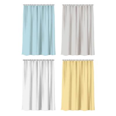 Штора для ванной тм VETTA Swanny, полиэстер 80 г/м2, 200x200см, 3 цвета