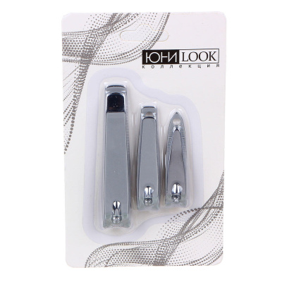 ЮНИLOOK Набор из 3-х книпсеров, металл, 7,7см / 5,7см / 5,2см