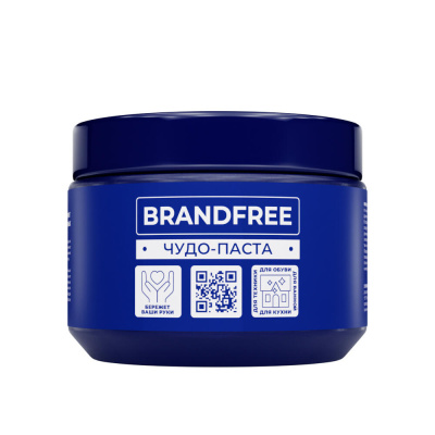 Чистящая паста, пятновыводитель для твёрдых поверхностей BRANDFREE, 500г