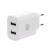 Сетевое зарядное устройство BY Double 10Вт, 2xUSB, 2А, 5В,110-240В, 50-60Гц, пластик белый
