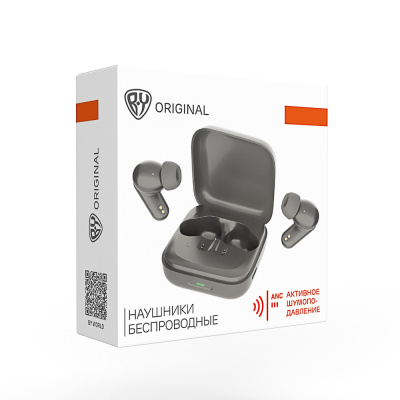 Наушники беспроводные TWS BY SilentPods, внутриканальные, ANC, 30/300 мАч, BT5.3, черные