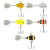 Блесна "Тейлспин Про" тм AZOR FISHING, 14гр, 5 цветов