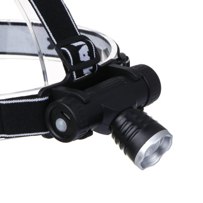 Фонарь налобный тм ЕРМАК, CREE XPE LED, 4 режима, 1200мАч, 8,3х3,8х7,3см, USB кабель, пластик