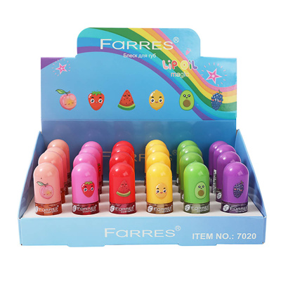 Блеск (масло) для губ проявляющийся "Magic Fruit" тм Farres 4 г