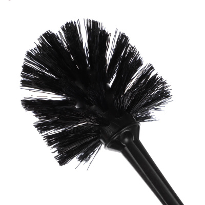 Ёрш для туалета "Tule" Full Black, без подставки, пластик, чёрный, щетина чёрная
