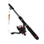 Набор рыболовный тм AZOR FISHING,(Удочка телескоп.,1,8м,тест 10-30 гр,катушка,леска,грузила,бусины)
