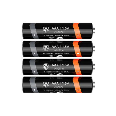 Батарейки AAA BY (LR03) 4шт в блистере, щелочные 1.5V, высокой ёмкости