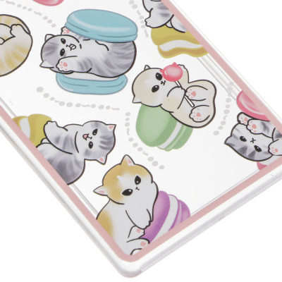Чехол брелок для пропуска тм ЮL Lovely Kitten с шармом, пластик, металл, 10,5х6,5см, 4 дизайна