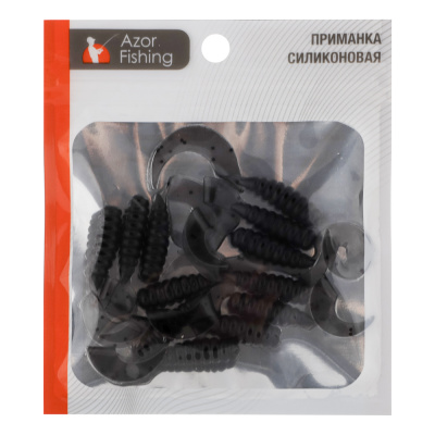 Приманка мягкая "K.Good" тм AZOR FISHING, силикон, 5см, 12шт. в уп, 5 цветов