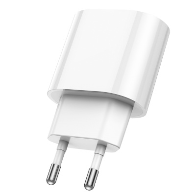 Сетевое зарядное устройство hoco. модель C109A, USB-С PD 20W, цвет: белый