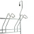 Полка для стаканов тм VETTA, 23,5x11x34cм, хромированная сталь