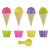 Набор формочек "Мороженое", ИГРОЛЕНД, 13 предметов, пластик, игрушка для детей 3+