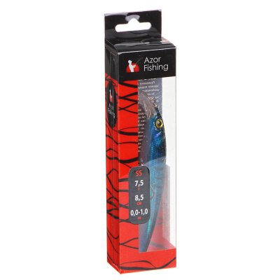 Воблер "Икс Минноу" тм AZOR FISHING, SS, 7,5гр, 85мм, 0,0-1,0м, 5 цветов