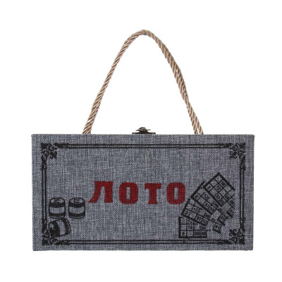 LDGames Лото в подарочной коробке 24х12,5х9см, МДФ, дерево, текстиль