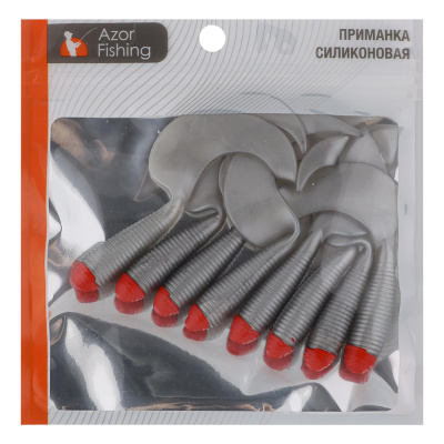 Приманка мягкая "Shad" тм AZOR FISHING, силикон, 9см, 8шт. в уп, 5 цветов
