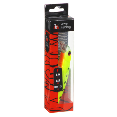 Воблер "Эктив Минноу" тм AZOR FISHING, F, 8,0гр, 85мм, 0,0-1,5м, 5 цветов