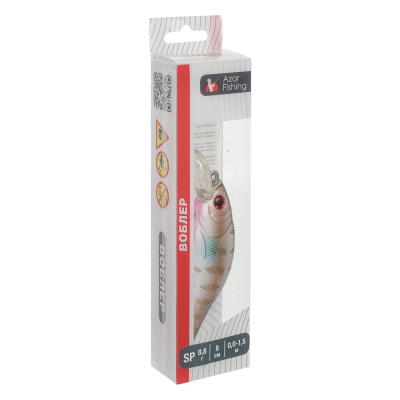 Воблер "Фэри Крэнк" тм AZOR FISHING, F, 8,8гр, 80мм, 0,0-1,5м, 5 цветов