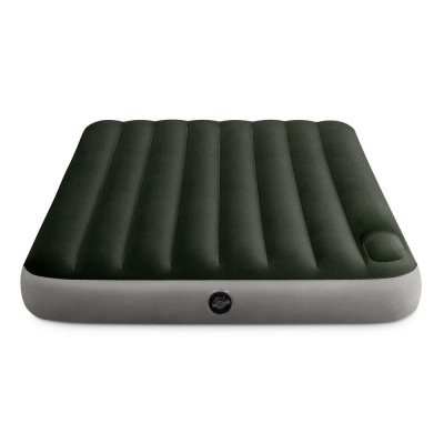 INTEX Матрас надувной DOWNY AIRBED, встроенный ножной насос, 191x137x25см, до 272кг, 64762