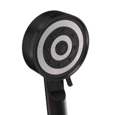 Лейка для душа, 5 режимов, 90мм, черный