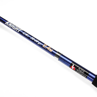 Спиннинг "Найт" тм AZOR FISHING, телескоп., файбергласс, 2,4м, тест 30-60гр