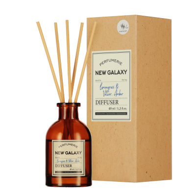 NEW GALAXY Диффузор Perfumerie, Lemongrass & Vetiver, Amber, 40мл