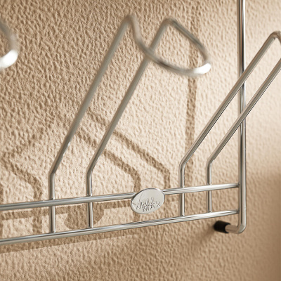 Полка для стаканов тм VETTA, 23,5x11x34cм, хромированная сталь