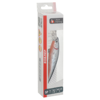 Воблер "Хамп Дип Шэд" тм AZOR FISHING, SP, 6,0гр, 93мм, 0,5-1,5м, 5 цветов