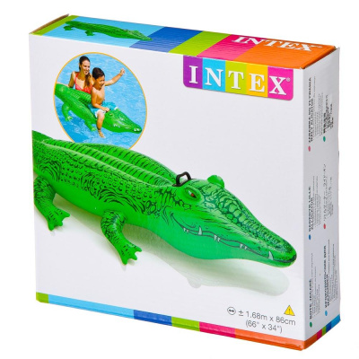 Игрушка надувная для плавания тм INTEX Крокодил 168х86см, от 3 лет, 58546NP