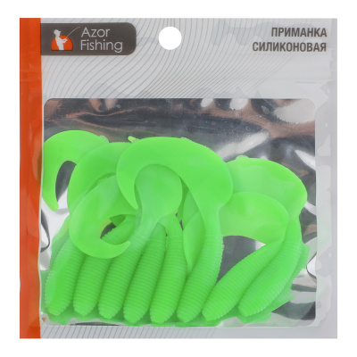 Приманка мягкая "Shad" тм AZOR FISHING, силикон, 9см, 8шт. в уп, 5 цветов