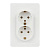 Розетка Intro Style двойная с заземлением 2X2P+E Schuko 16А-250В IP20 СУ белый