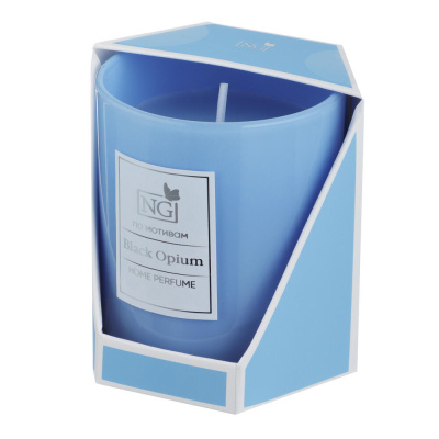 NEW GALAXY Ароматизированная свеча Home perfume 140гр. Black Opium