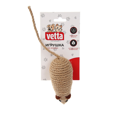 Игрушка для кошек тм VETTA, джут, 10 см