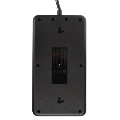 Удлинитель, сетевой фильтр 6 гнезд 3м BY Black, 3*USB, 1*type-C,выкл., 2500Вт,чёрный