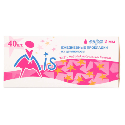 Прокладки ежедневные MIS софт, к/у, 40 шт